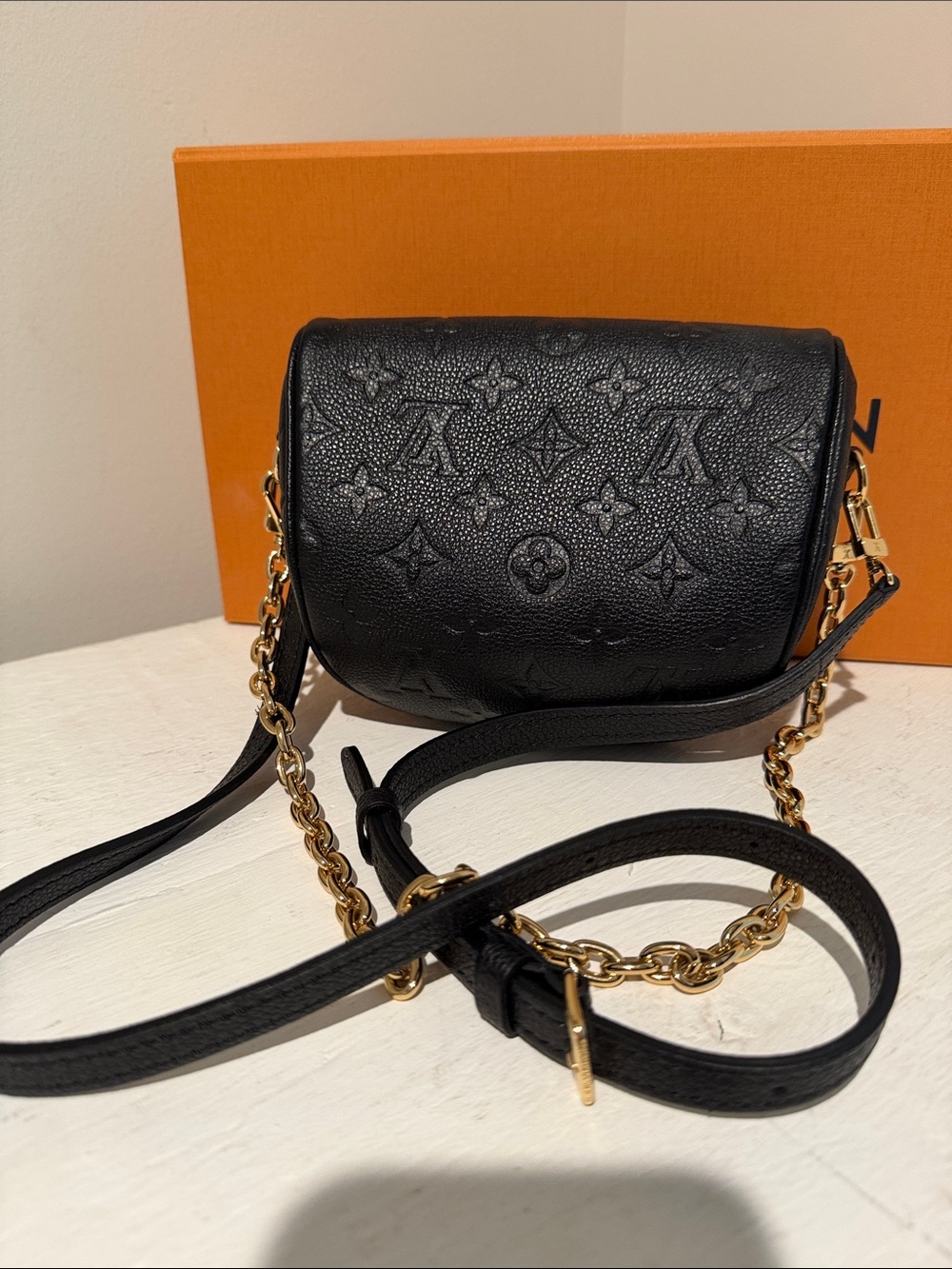 Louis Vuitton Black Monogram Empreinte Mini Bumbag - Picture 3 of 5